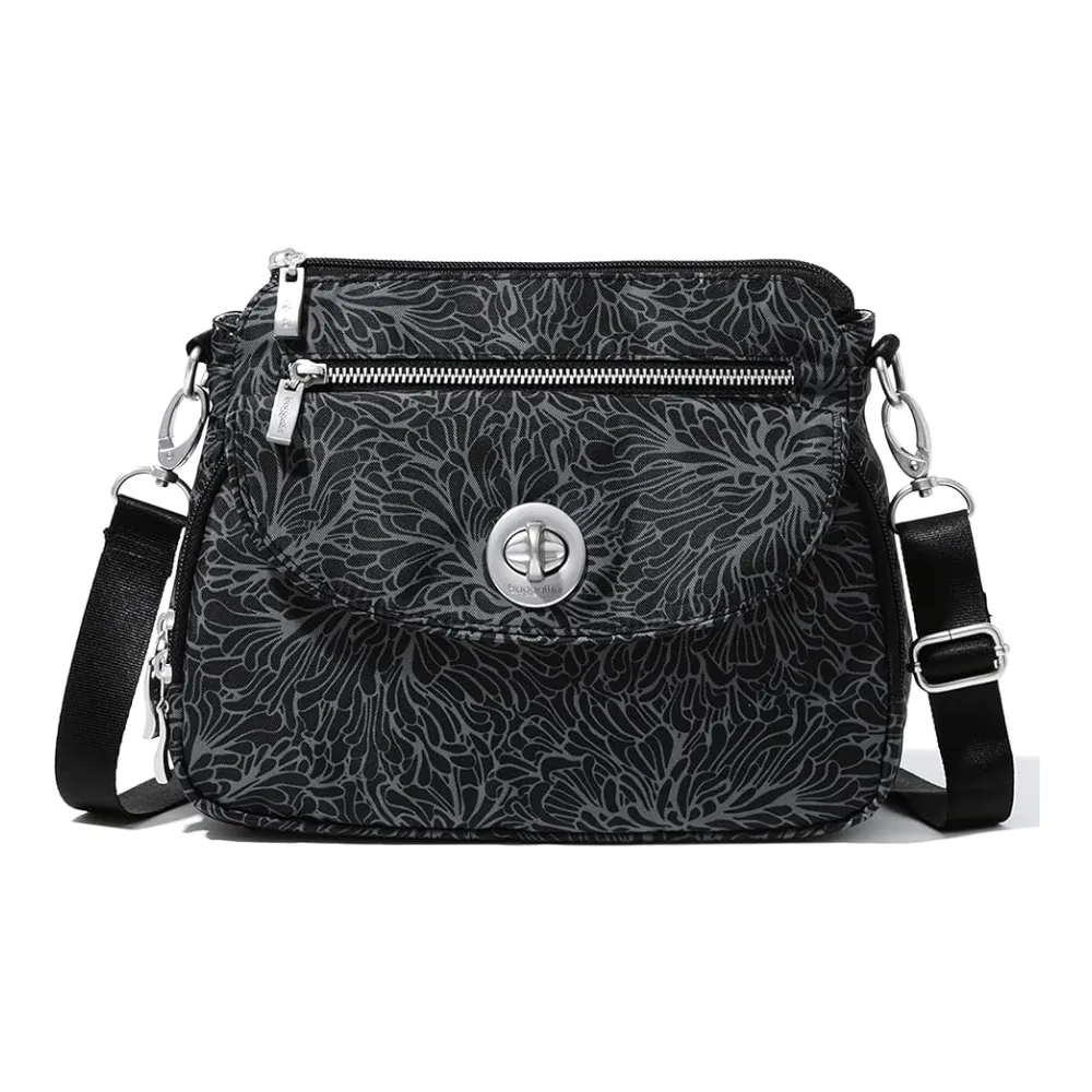 Baggallini Calais Midnight Blossom Crossbody Bag (Women's)