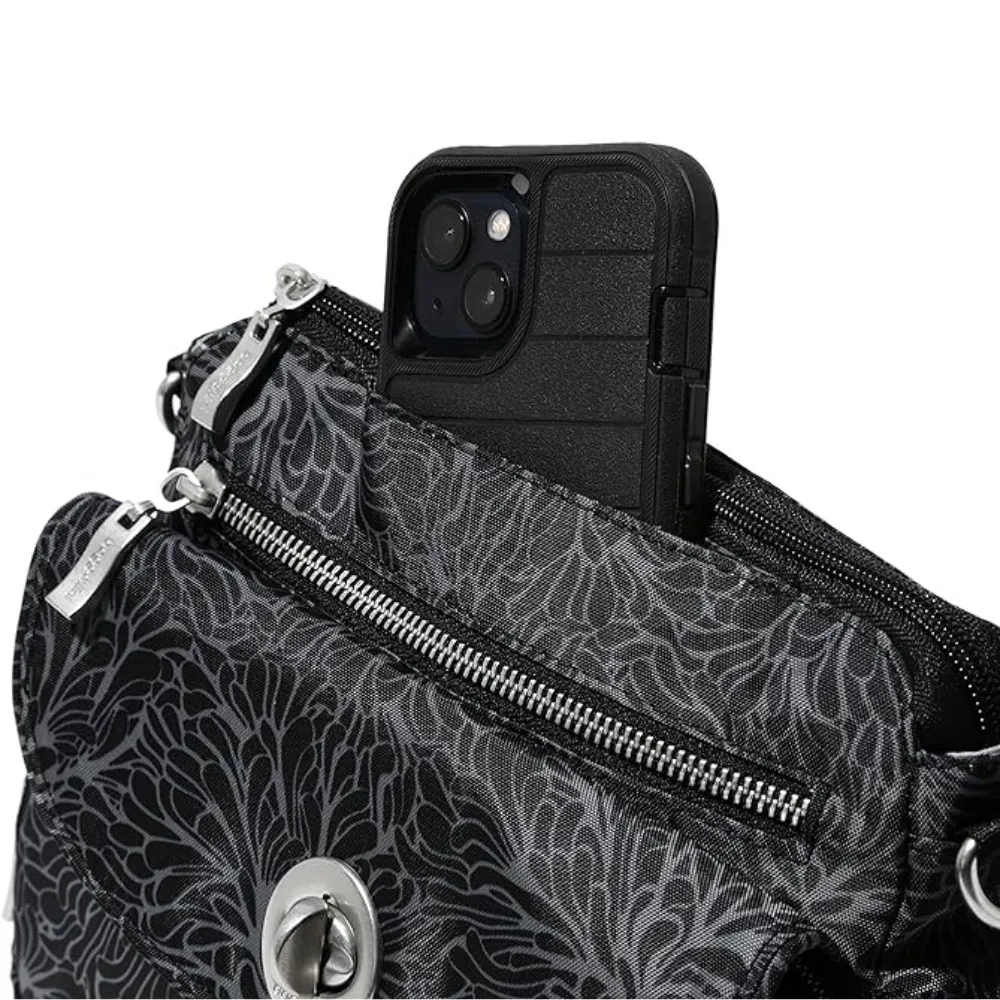 Baggallini Calais Midnight Blossom Crossbody Bag (Women's)