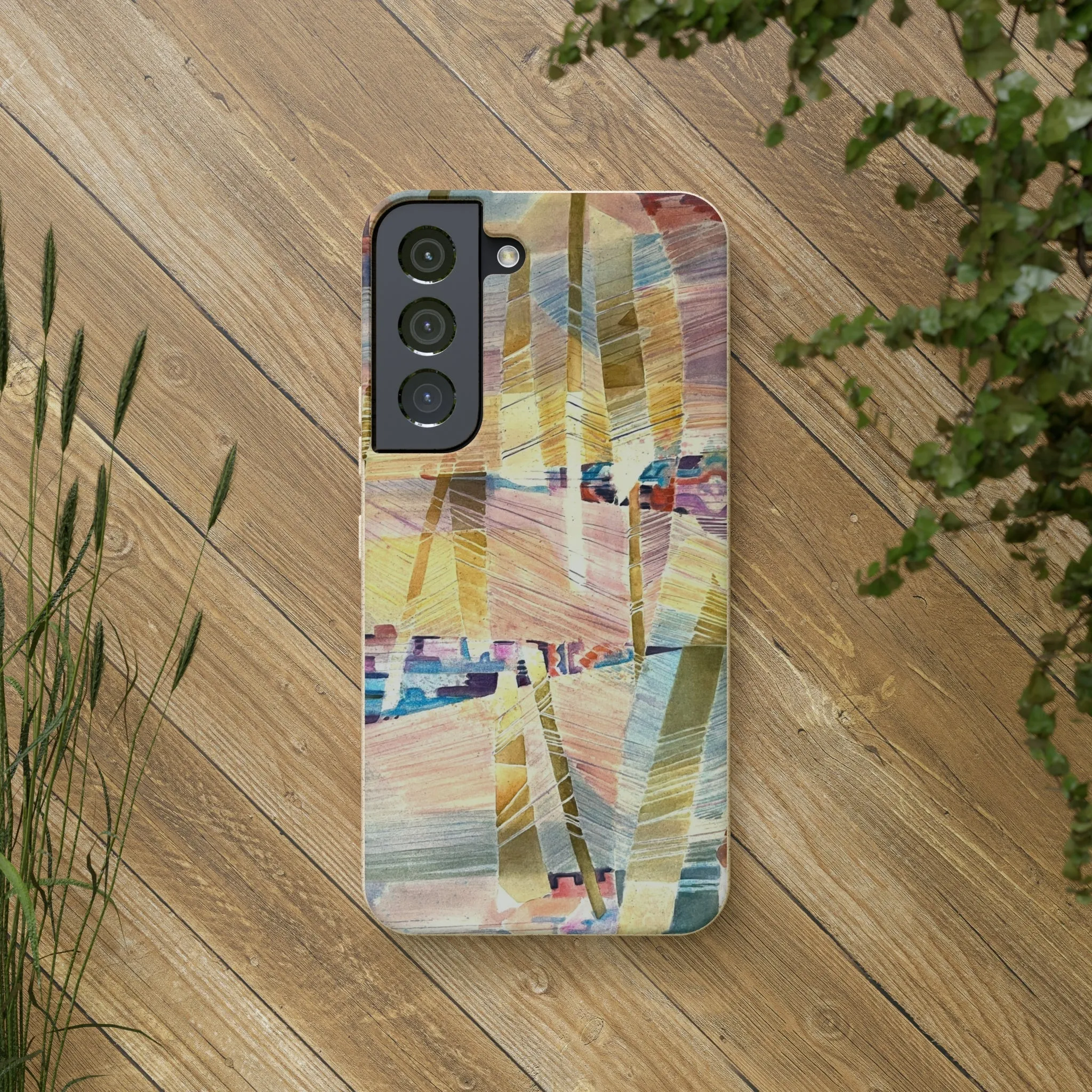 Biodegradable Phone Case with 'Loom Series' Abstract Original Artwork by Barbara Cleary