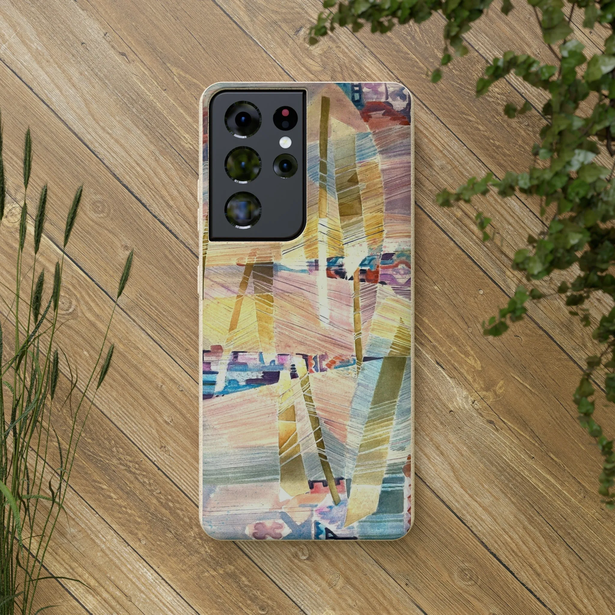 Biodegradable Phone Case with 'Loom Series' Abstract Original Artwork by Barbara Cleary