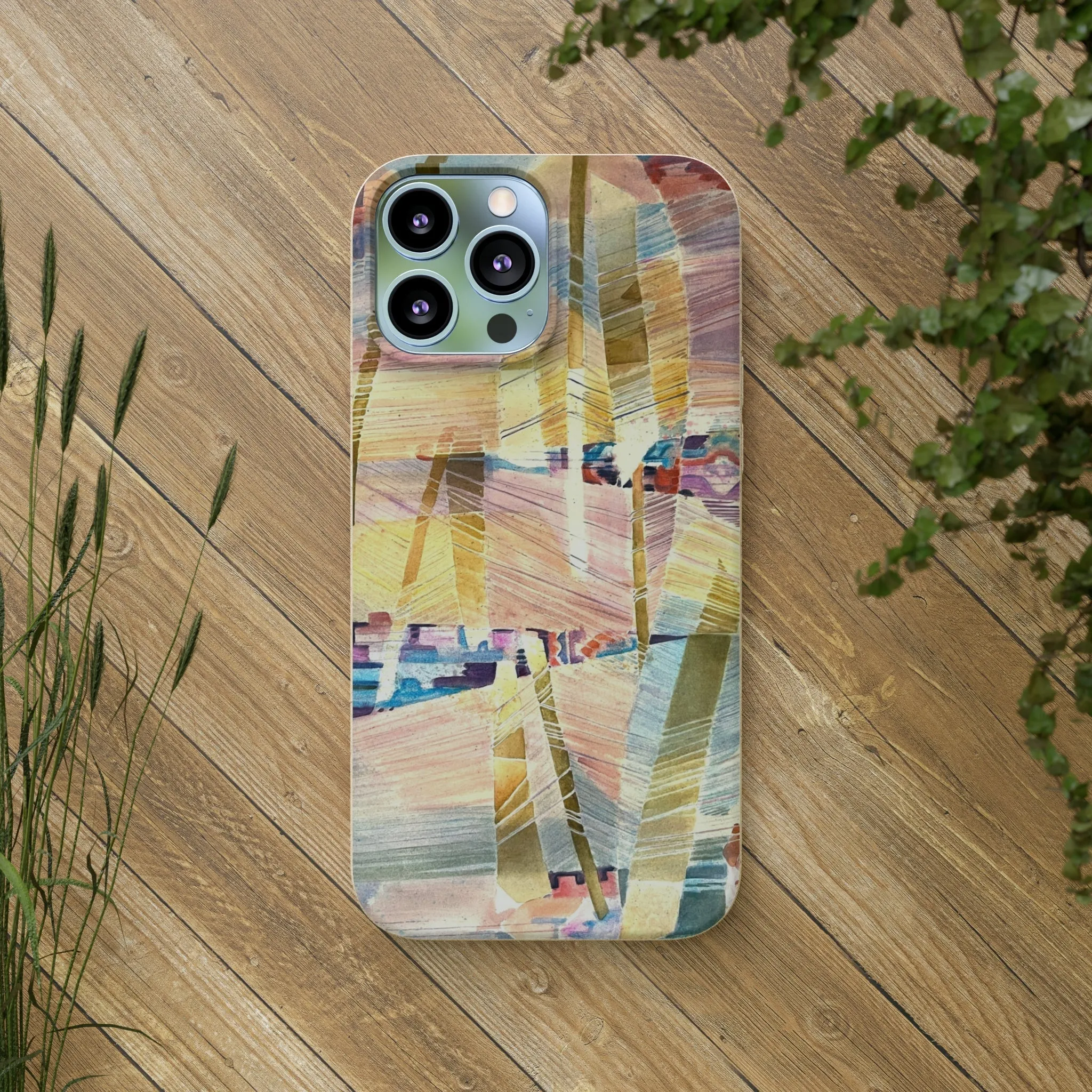 Biodegradable Phone Case with 'Loom Series' Abstract Original Artwork by Barbara Cleary