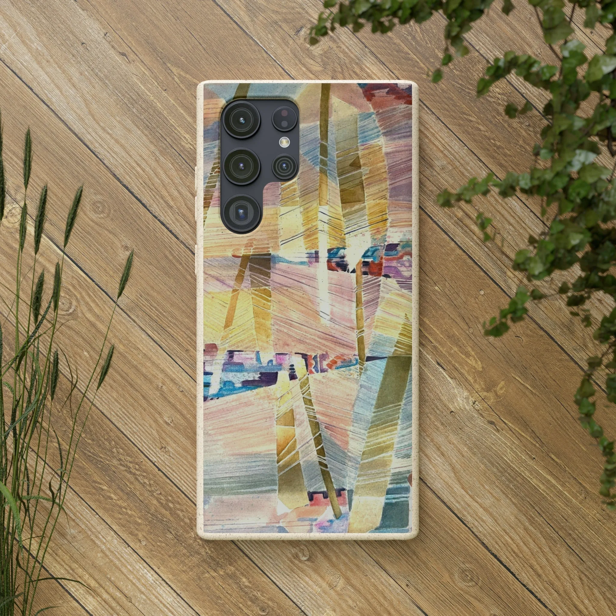 Biodegradable Phone Case with 'Loom Series' Abstract Original Artwork by Barbara Cleary
