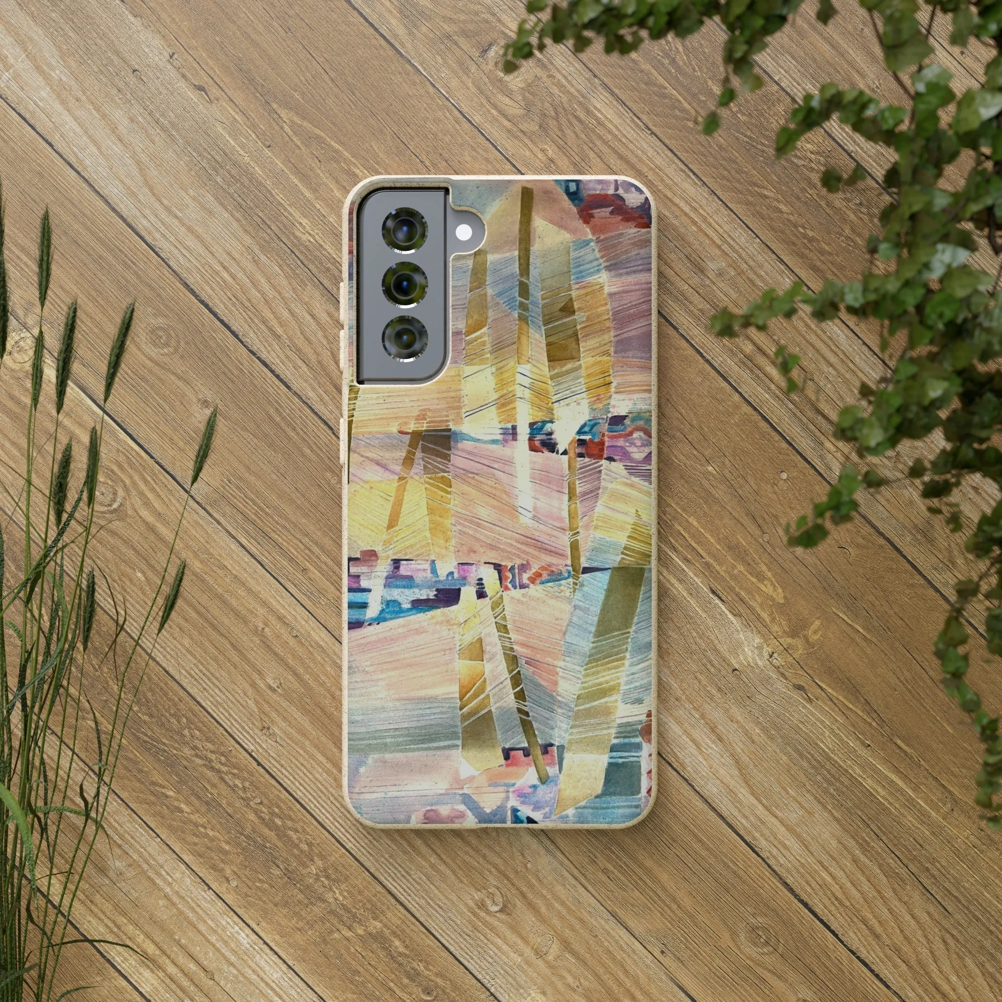 Biodegradable Phone Case with 'Loom Series' Abstract Original Artwork by Barbara Cleary