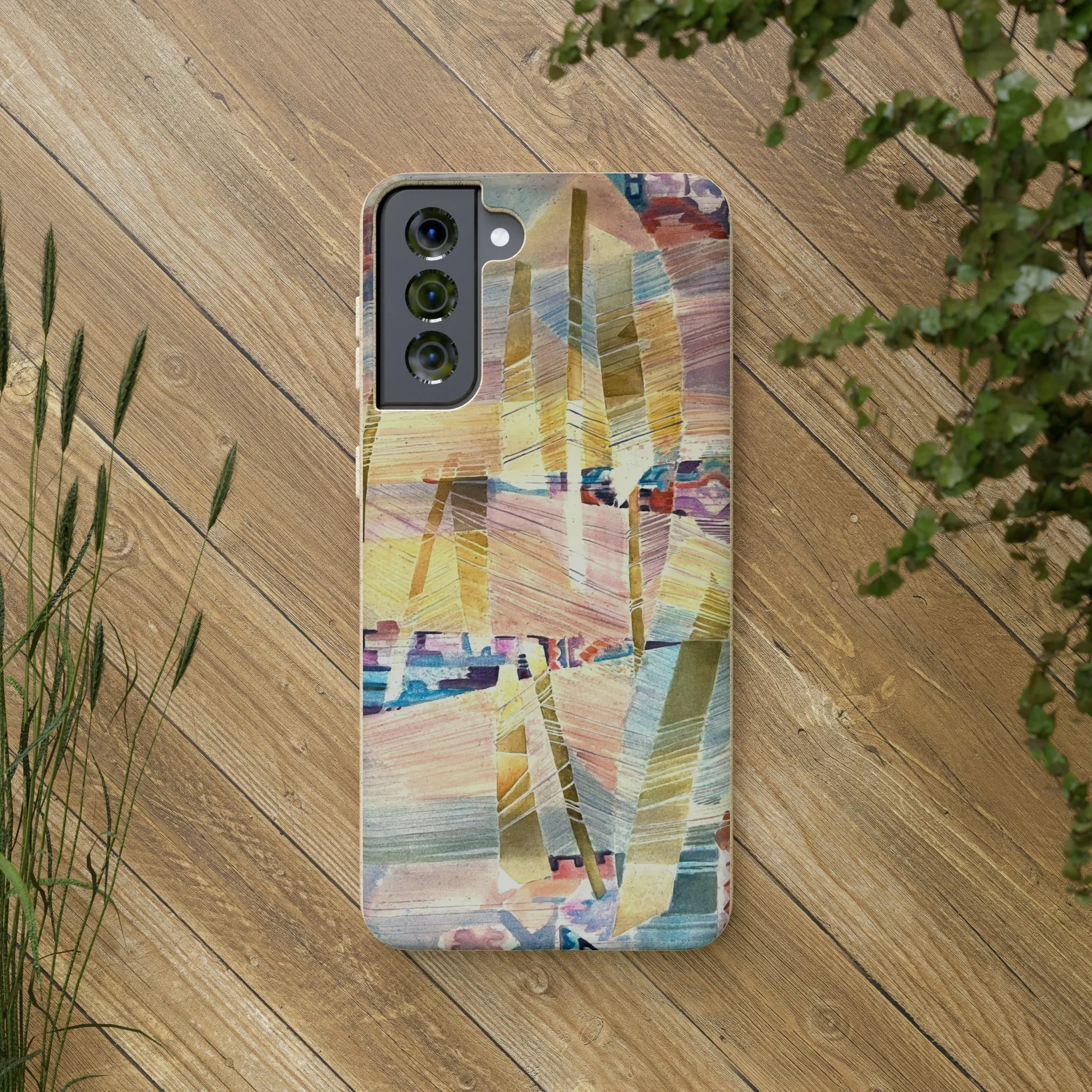 Biodegradable Phone Case with 'Loom Series' Abstract Original Artwork by Barbara Cleary