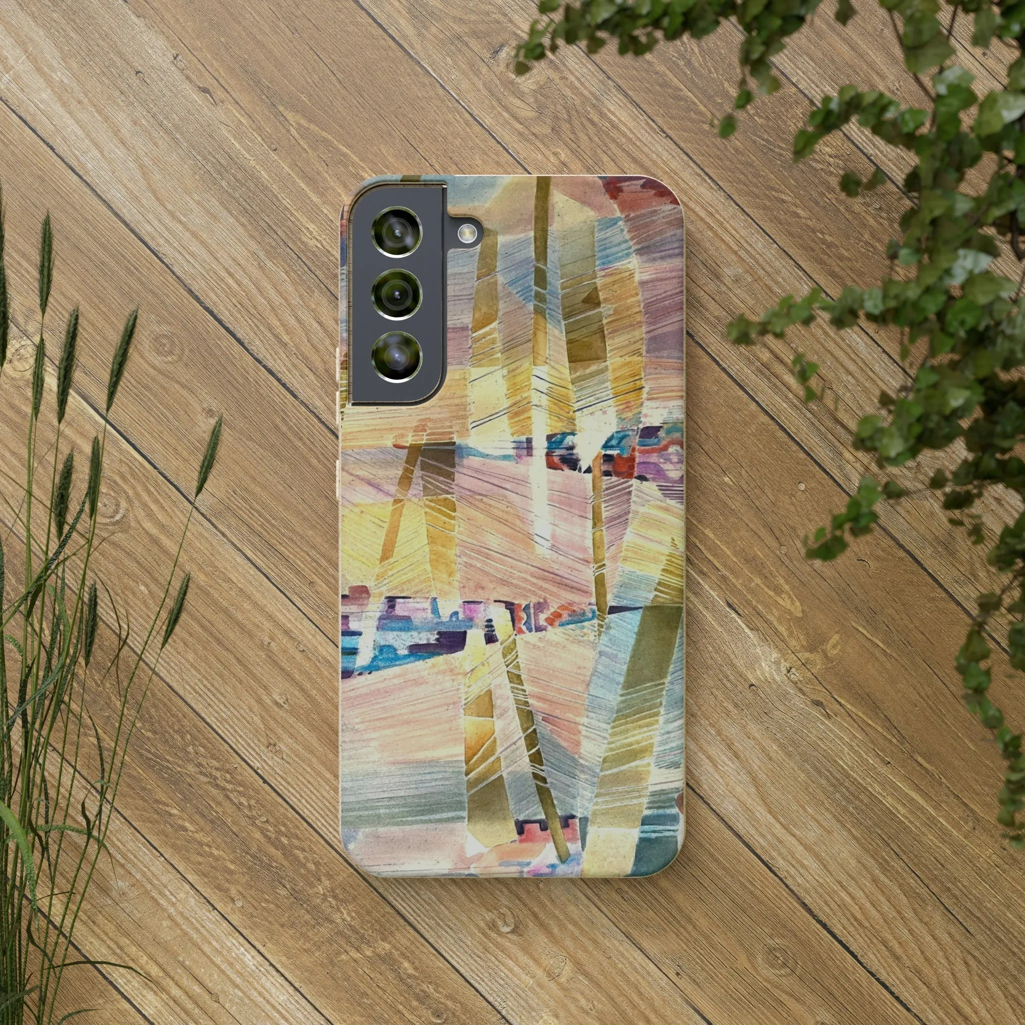 Biodegradable Phone Case with 'Loom Series' Abstract Original Artwork by Barbara Cleary