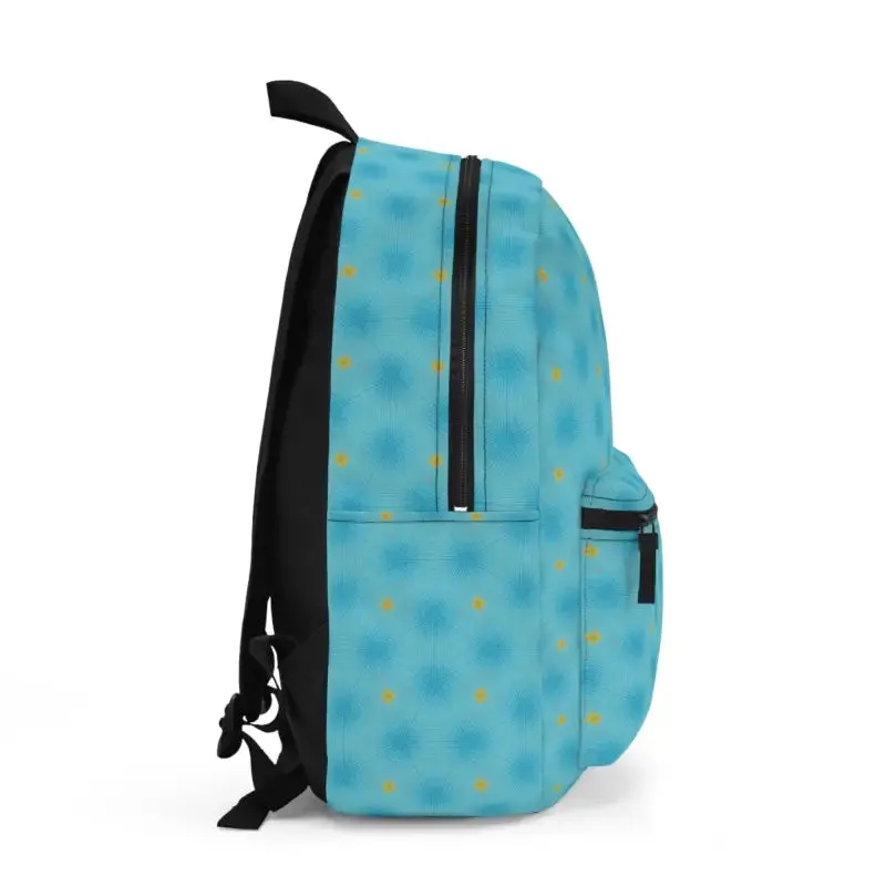 Blue Pattern Chic Backpack for Comfort