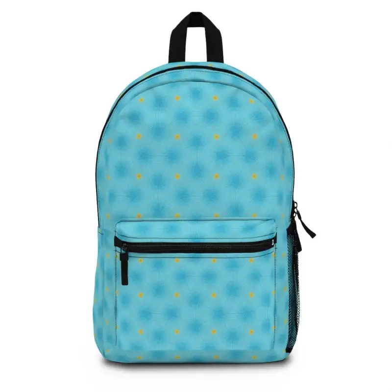 Blue Pattern Chic Backpack for Comfort