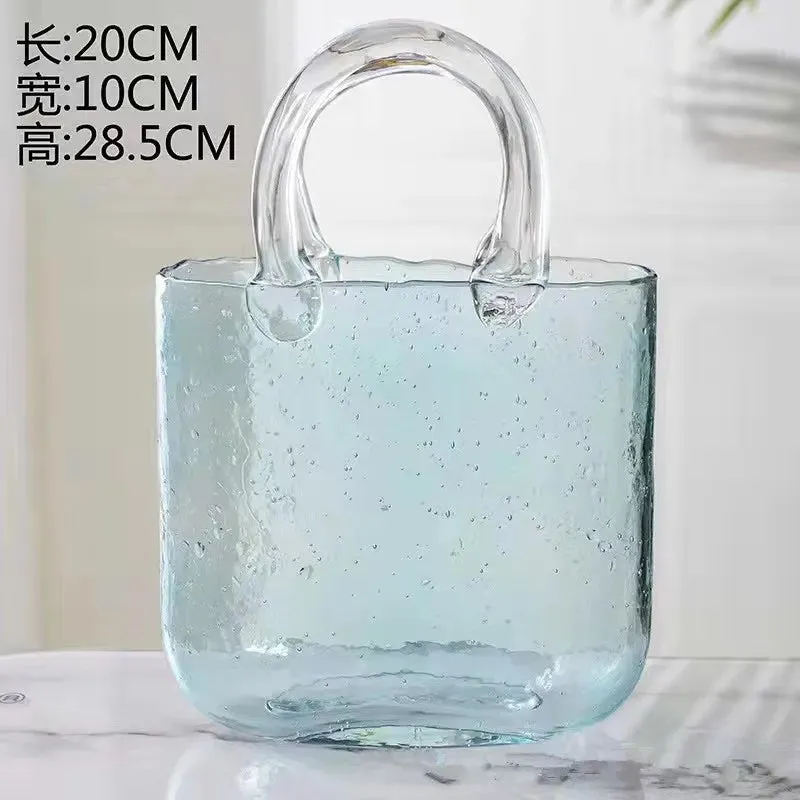 Bubble Handbag Glass Vase
