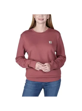 Carhartt Women's Relaxed Fit French Terry Crewneck Sweatshirt Apple Butter 106179-R95