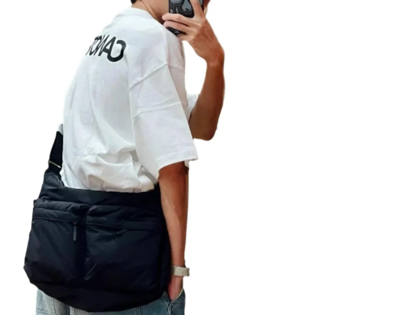 Casual Nylon Crossbody Messenger Bag - Unisex Large Multi-Pocket Shoulder Bag