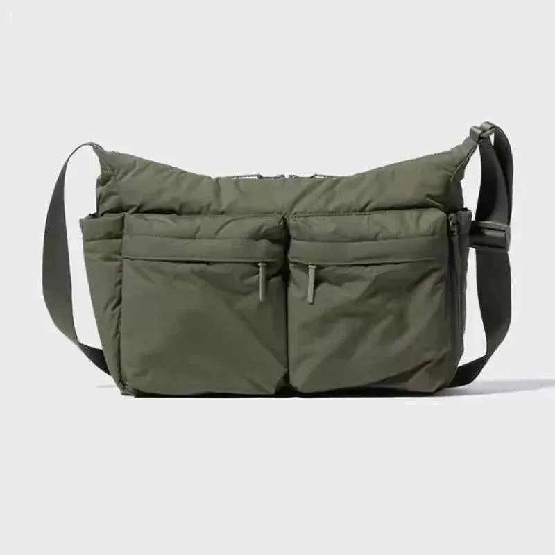 Casual Nylon Crossbody Messenger Bag - Unisex Large Multi-Pocket Shoulder Bag