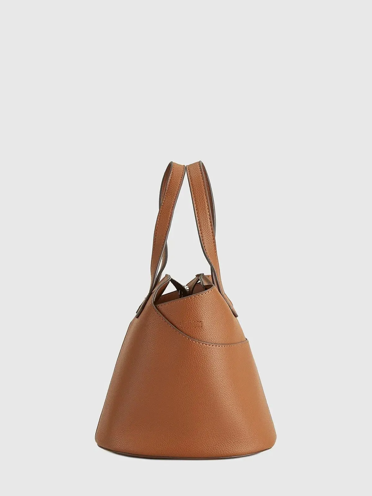 Clara | Structured Leather Tote Bag