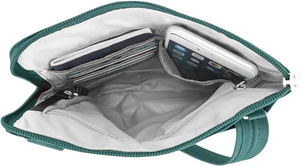 Crossbody bag Travelon Anti-theft Classic Slim Dbl Zip, green
