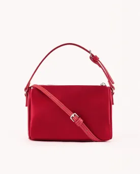 DONNA HANDLE BAG - SAFFRON SATIN