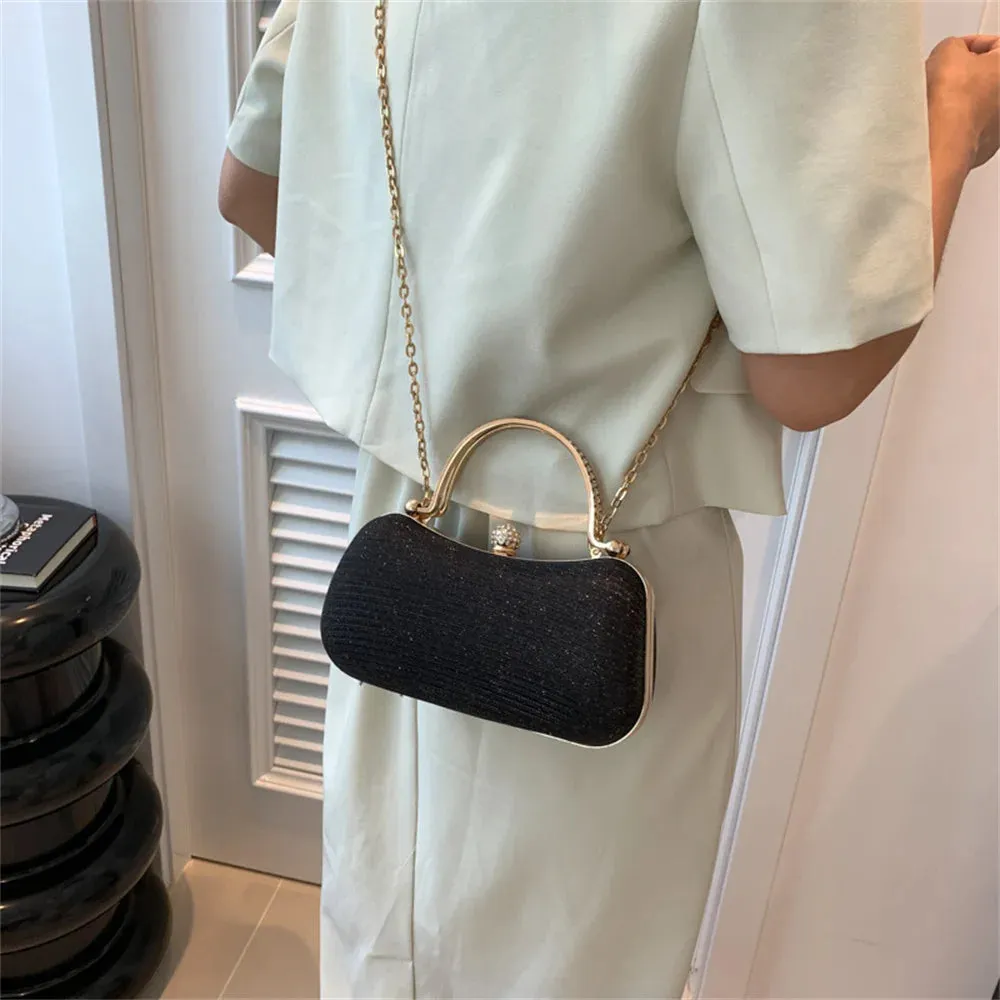 Elegant Crystal Wedding Clutch - Luxury Rhinestone Women's Purse - Crossbody Handbag