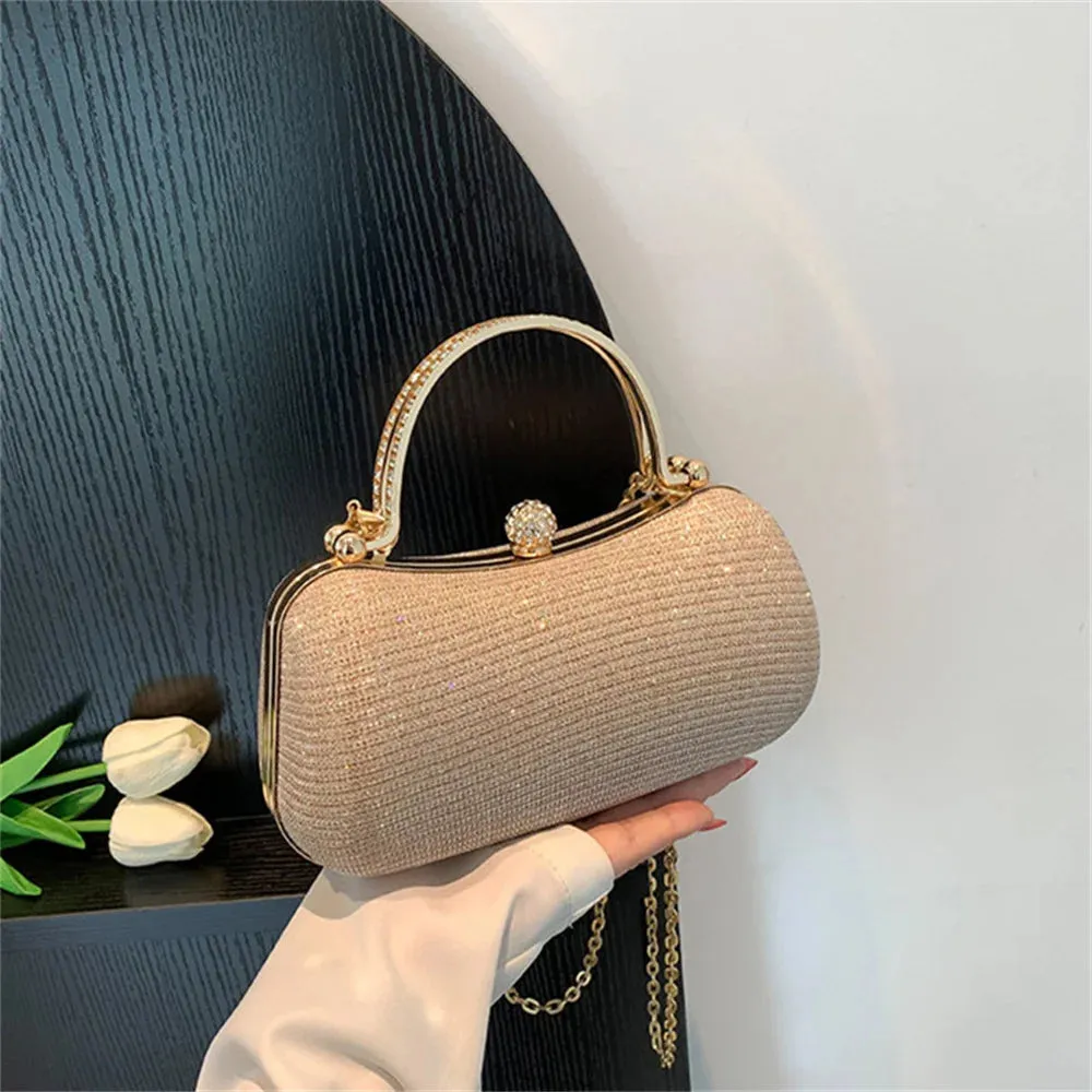 Elegant Crystal Wedding Clutch - Luxury Rhinestone Women's Purse - Crossbody Handbag