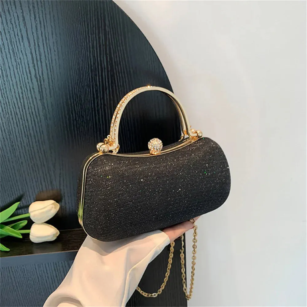 Elegant Crystal Wedding Clutch - Luxury Rhinestone Women's Purse - Crossbody Handbag