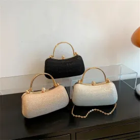 Elegant Crystal Wedding Clutch - Luxury Rhinestone Women's Purse - Crossbody Handbag