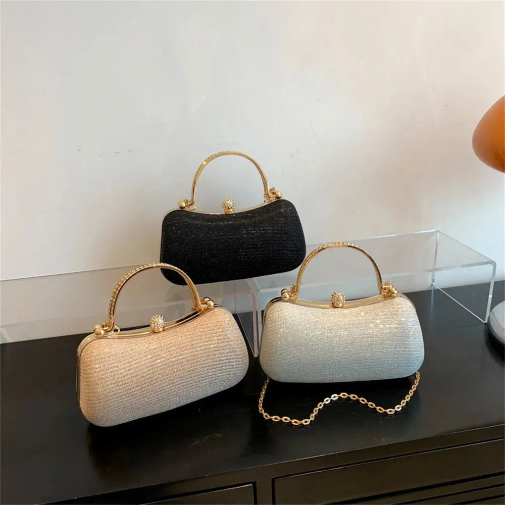 Elegant Crystal Wedding Clutch - Luxury Rhinestone Women's Purse - Crossbody Handbag