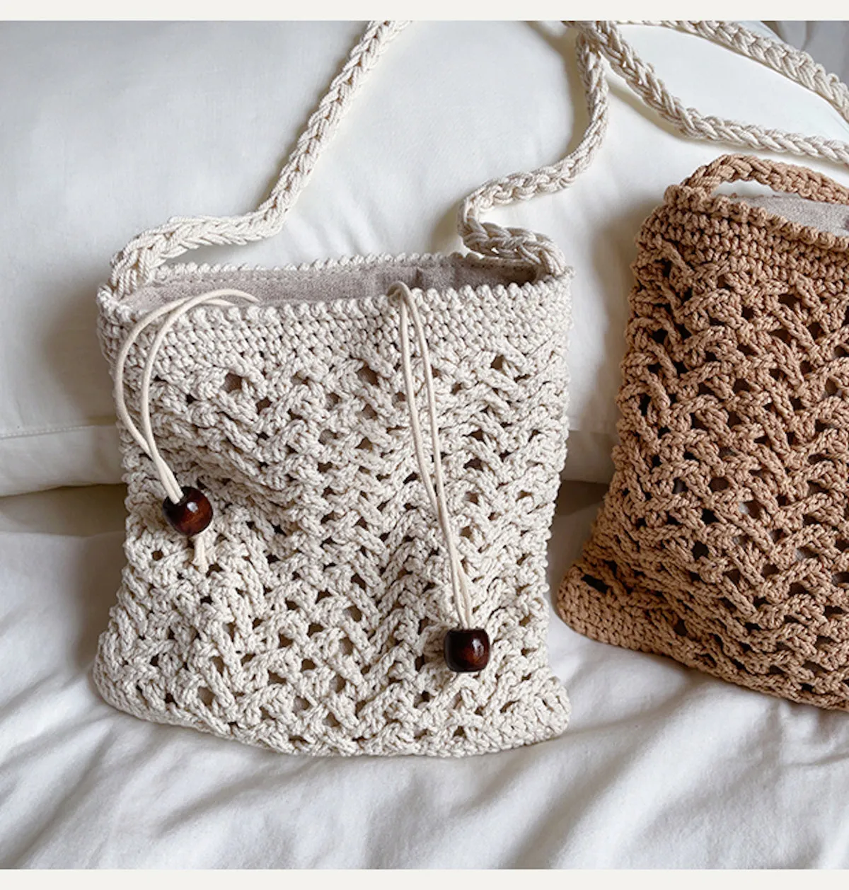 Elena Handbags Handmade Crochet Crossbody Purse