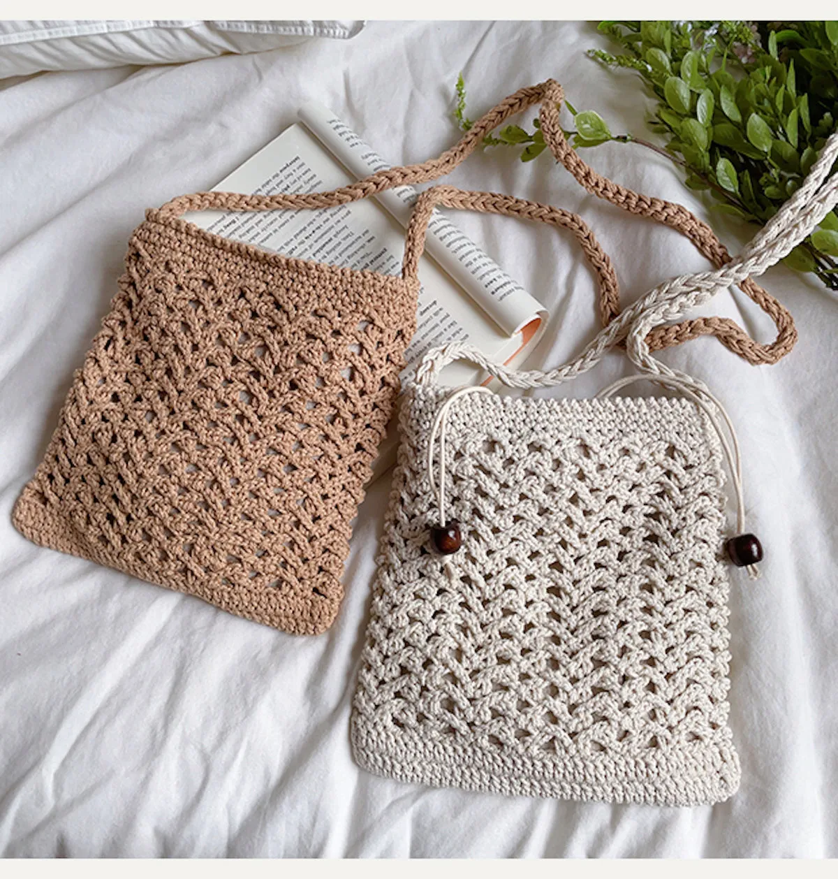 Elena Handbags Handmade Crochet Crossbody Purse