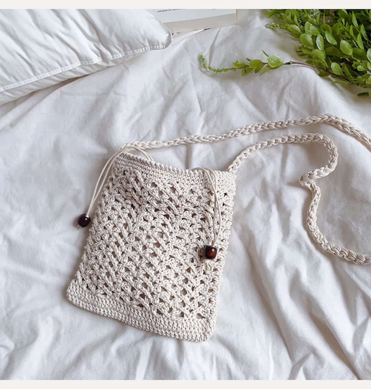 Elena Handbags Handmade Crochet Crossbody Purse