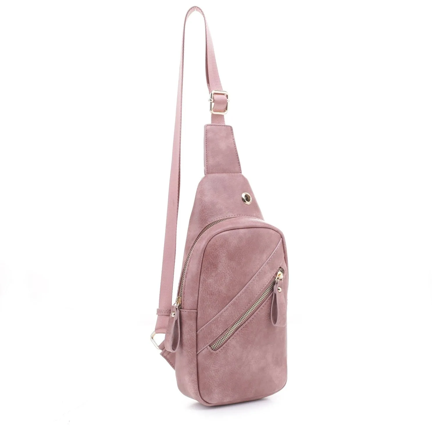 Elsa Vegan Leather Sling Crossbody Bag
