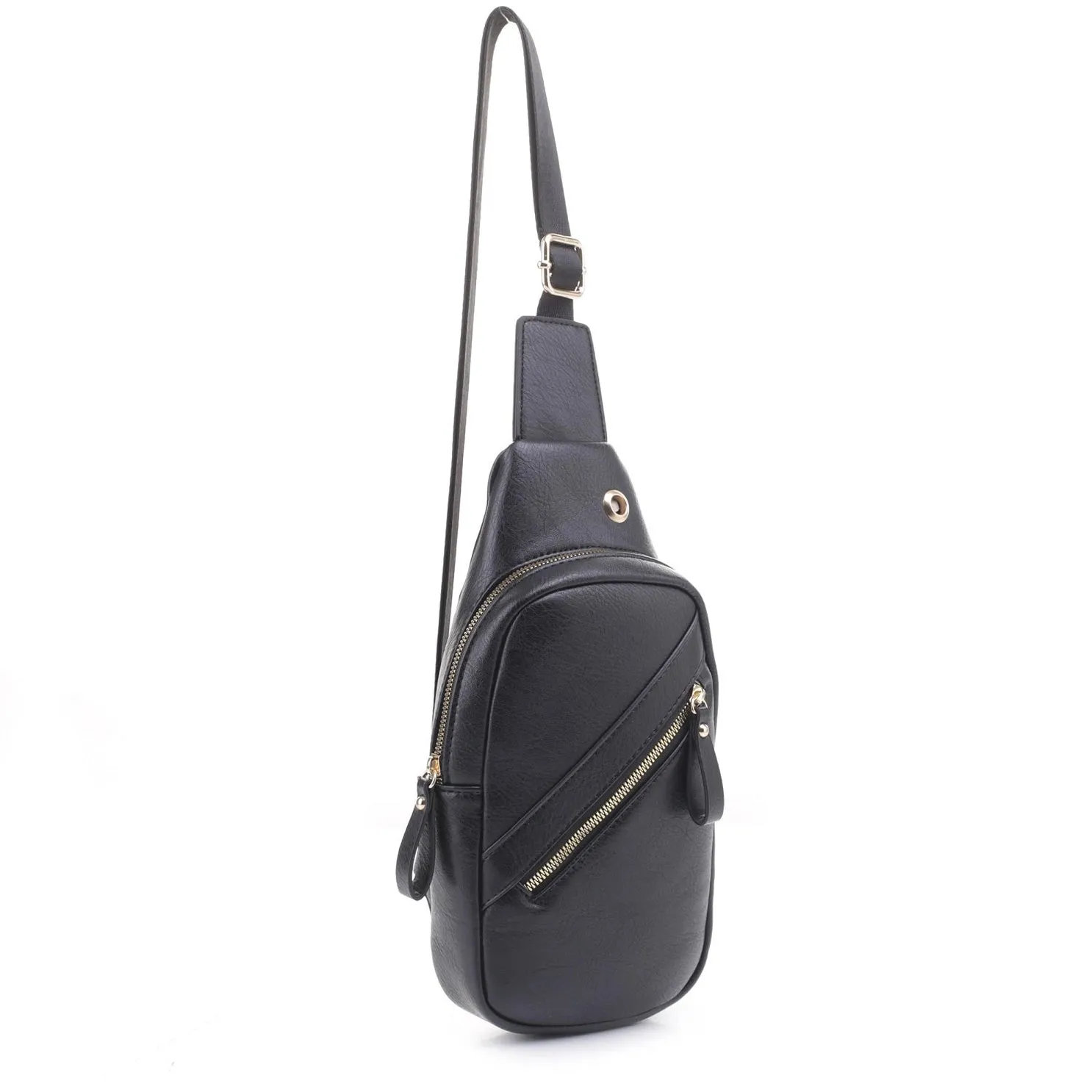 Elsa Vegan Leather Sling Crossbody Bag