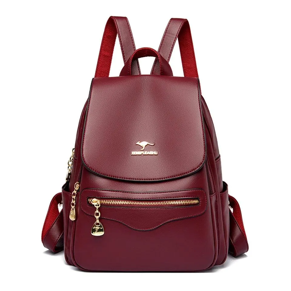 Fashion Backpack for Women –Stylish Large Soft Leather Designer Rucksack
