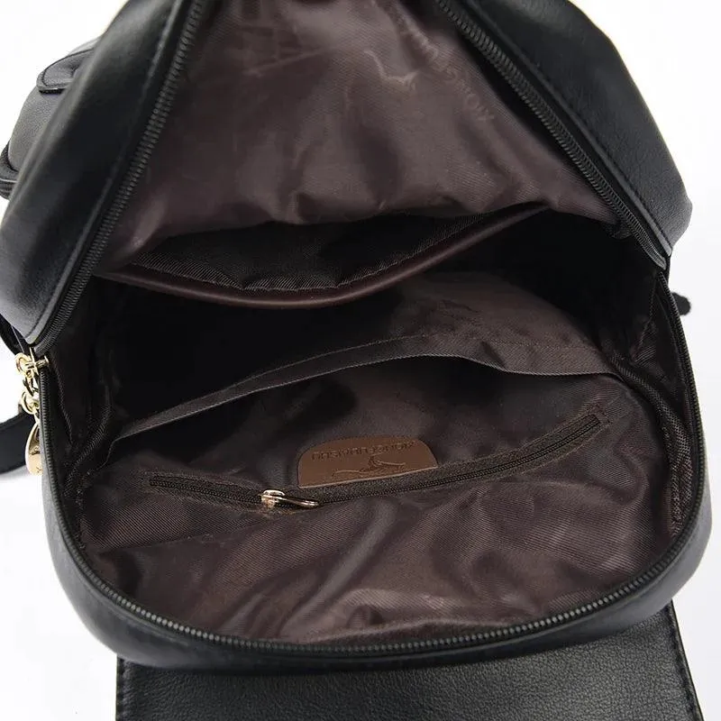 Fashion Backpack for Women –Stylish Large Soft Leather Designer Rucksack