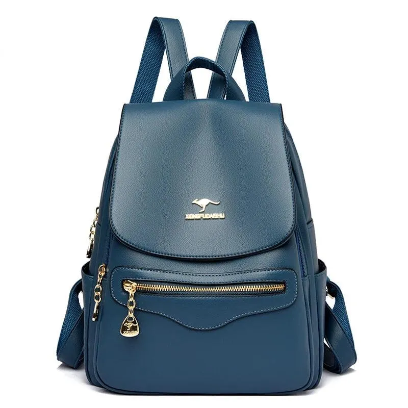 Fashion Backpack for Women –Stylish Large Soft Leather Designer Rucksack