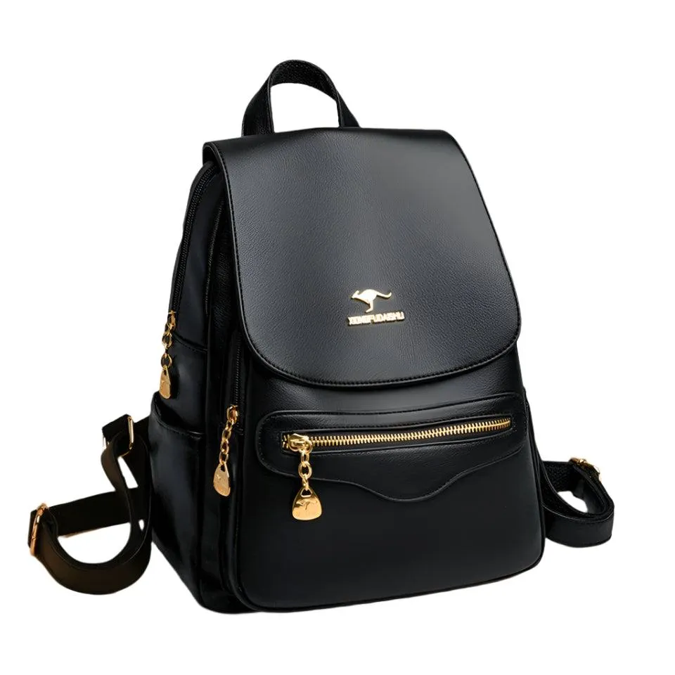 Fashion Backpack for Women –Stylish Large Soft Leather Designer Rucksack