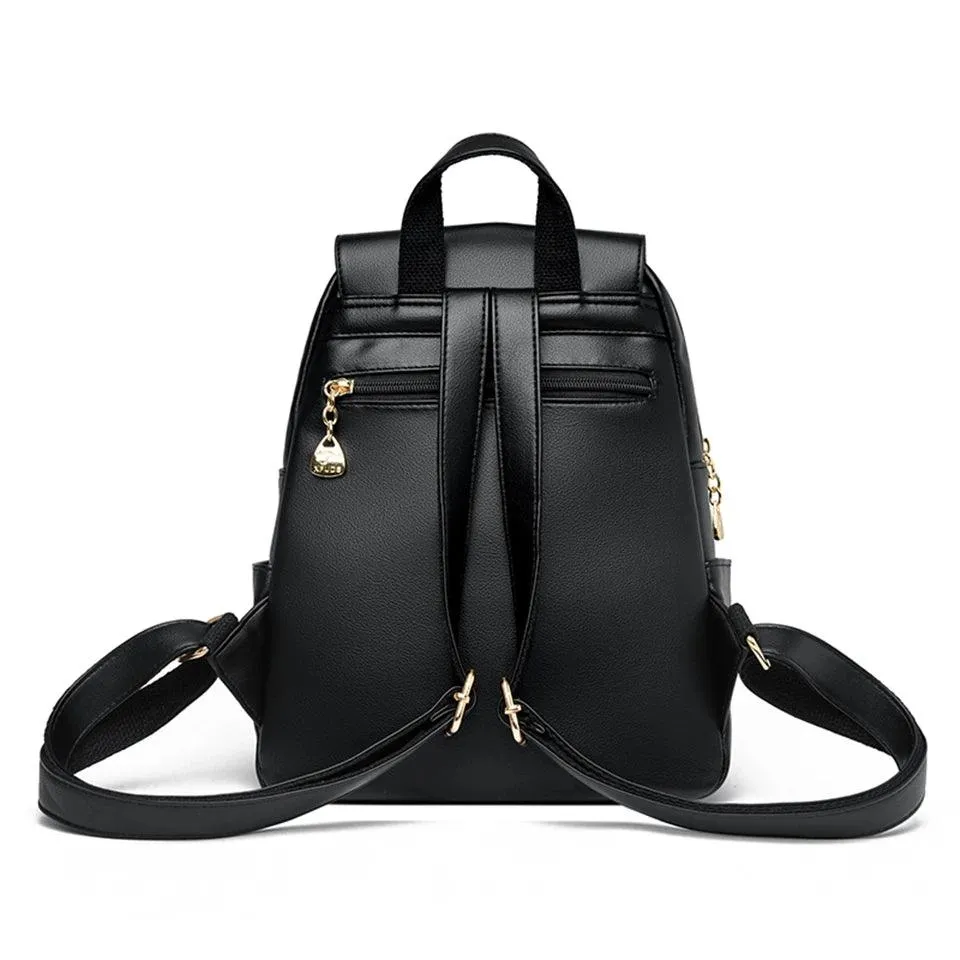 Fashion Backpack for Women –Stylish Large Soft Leather Designer Rucksack