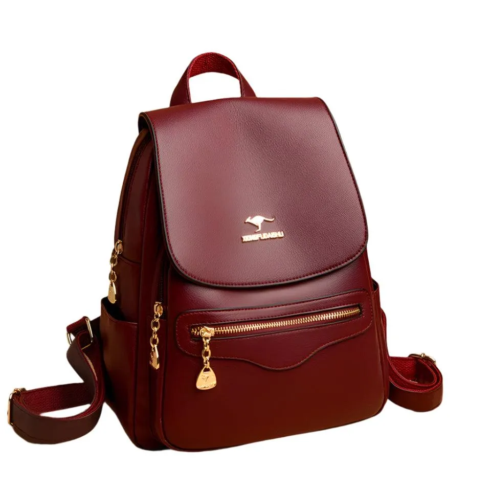 Fashion Backpack for Women –Stylish Large Soft Leather Designer Rucksack