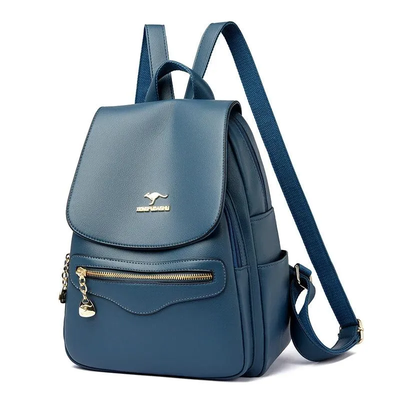 Fashion Backpack for Women –Stylish Large Soft Leather Designer Rucksack