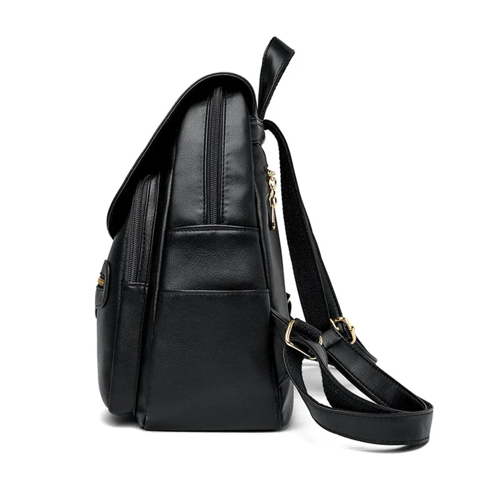 Fashion Backpack for Women –Stylish Large Soft Leather Designer Rucksack