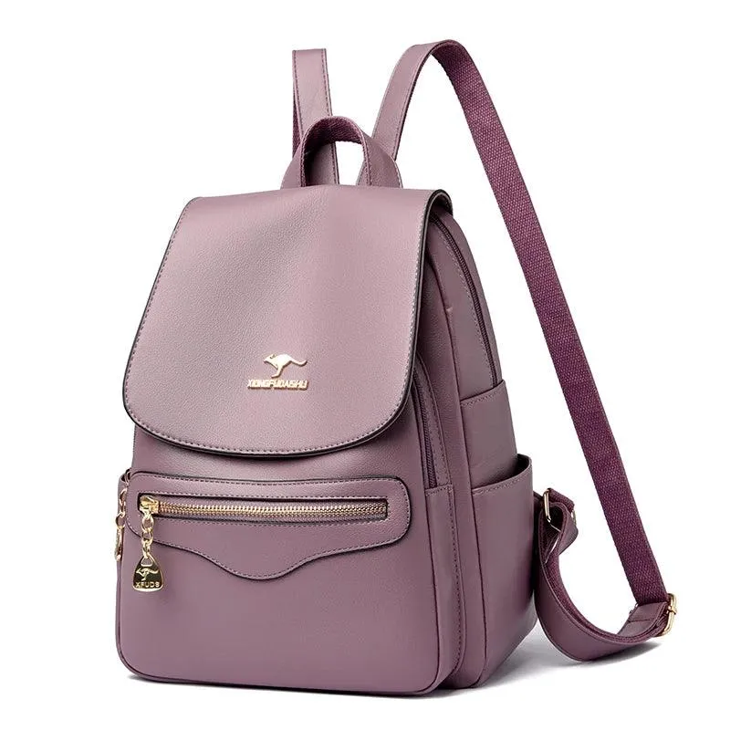 Fashion Backpack for Women –Stylish Large Soft Leather Designer Rucksack