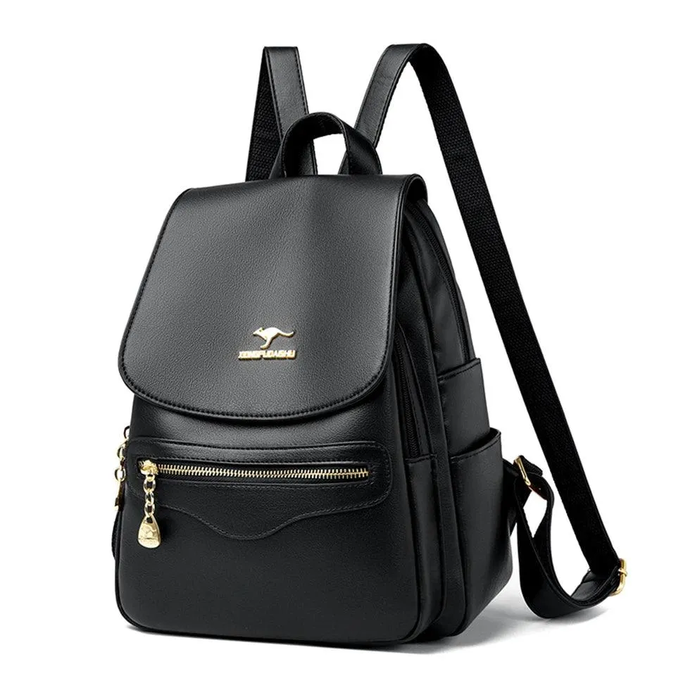 Fashion Backpack for Women –Stylish Large Soft Leather Designer Rucksack