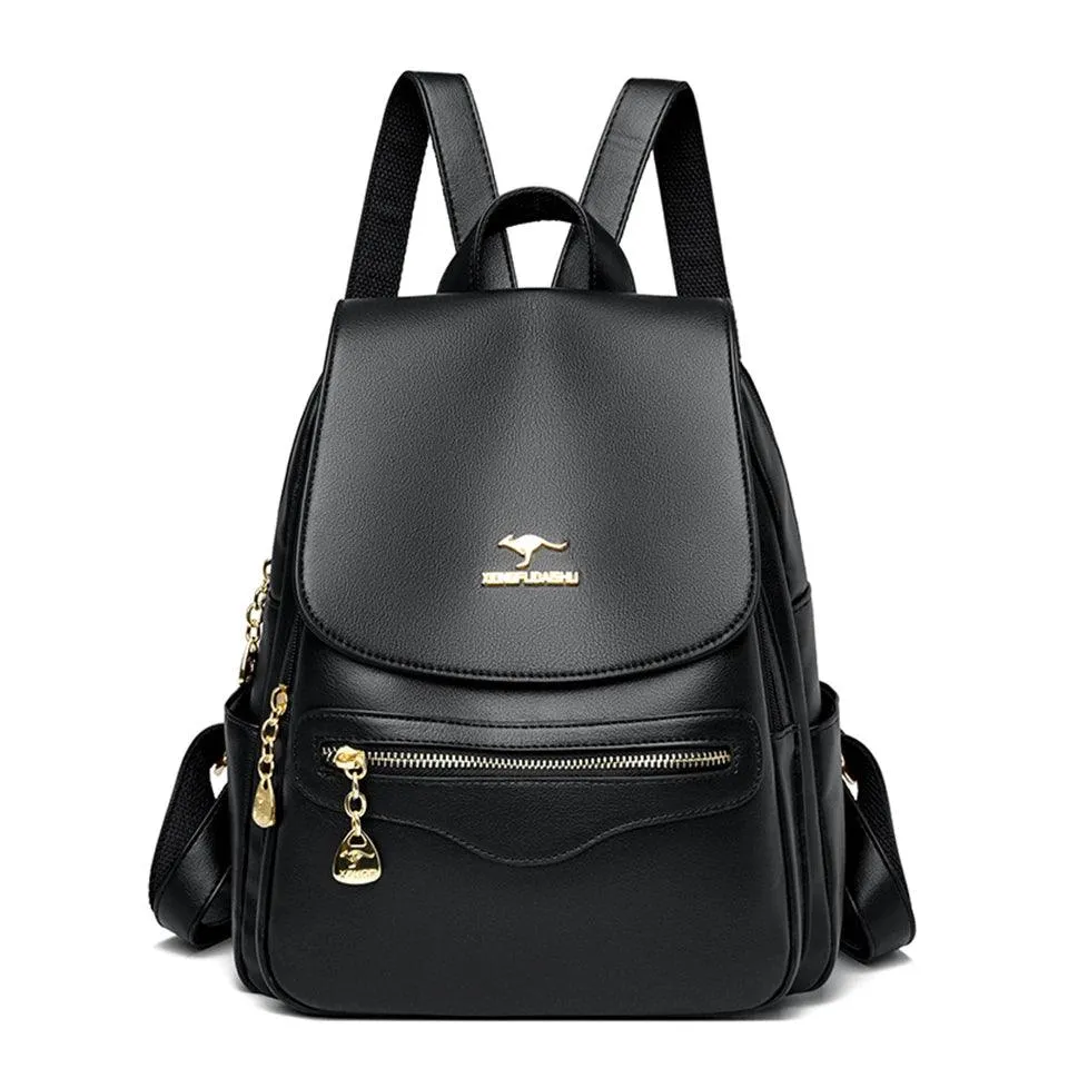 Fashion Backpack for Women –Stylish Large Soft Leather Designer Rucksack