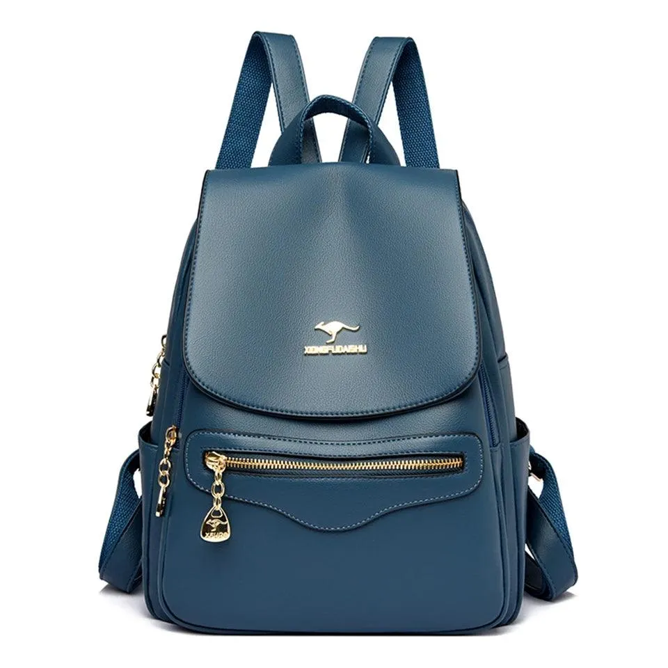 Fashion Backpack for Women –Stylish Large Soft Leather Designer Rucksack