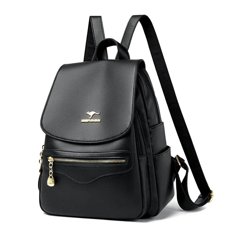 Fashion Backpack for Women –Stylish Large Soft Leather Designer Rucksack