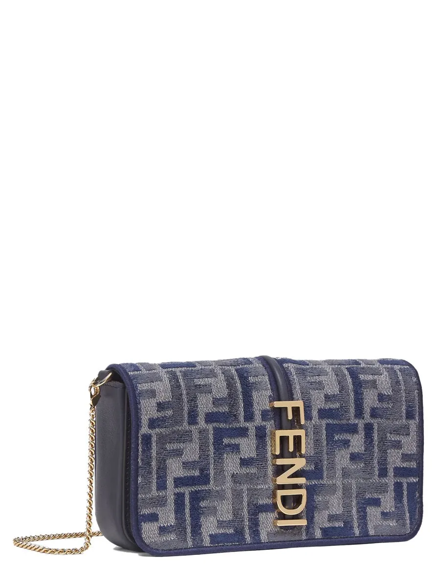 FENDI Mini Graphical Leather Portfolio