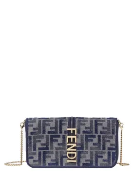 FENDI Mini Graphical Leather Portfolio
