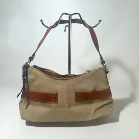 Fossil Beige and Brown Shoulder Bag