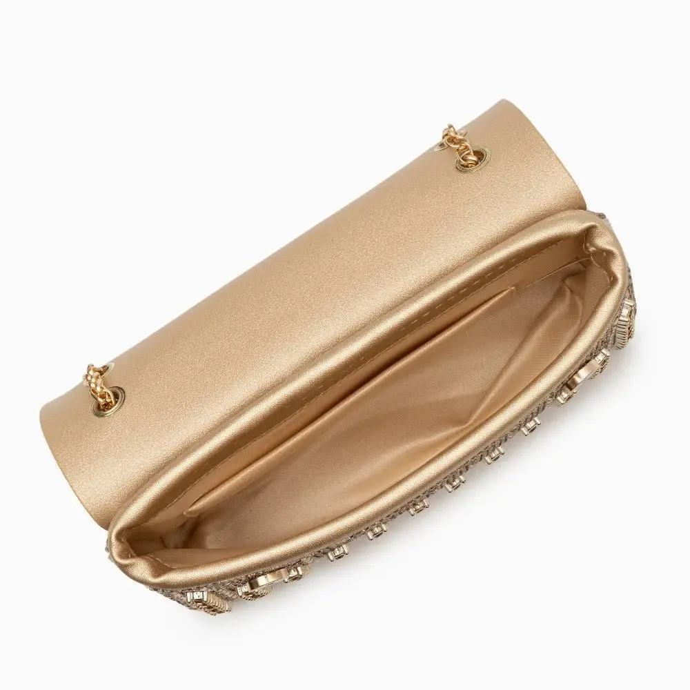 Grace | Luxurious Clutch Bag with Gold Accents for Elegant Evenings