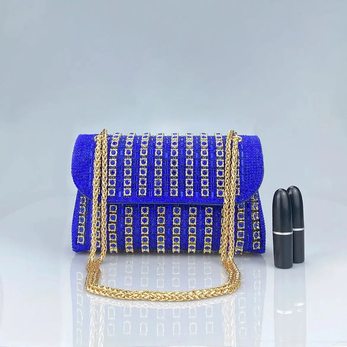 Grace | Luxurious Clutch Bag with Gold Accents for Elegant Evenings
