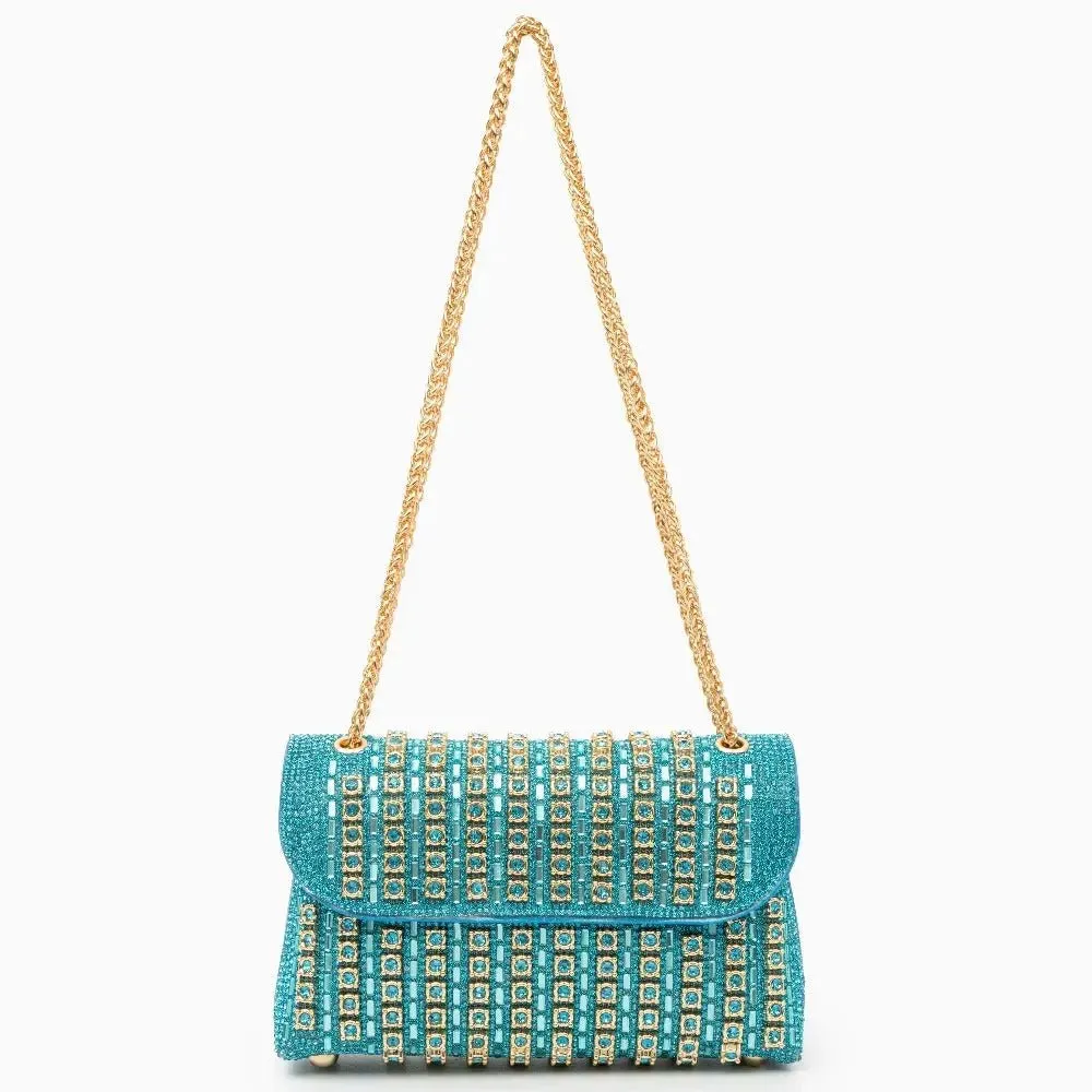 Grace | Luxurious Clutch Bag with Gold Accents for Elegant Evenings