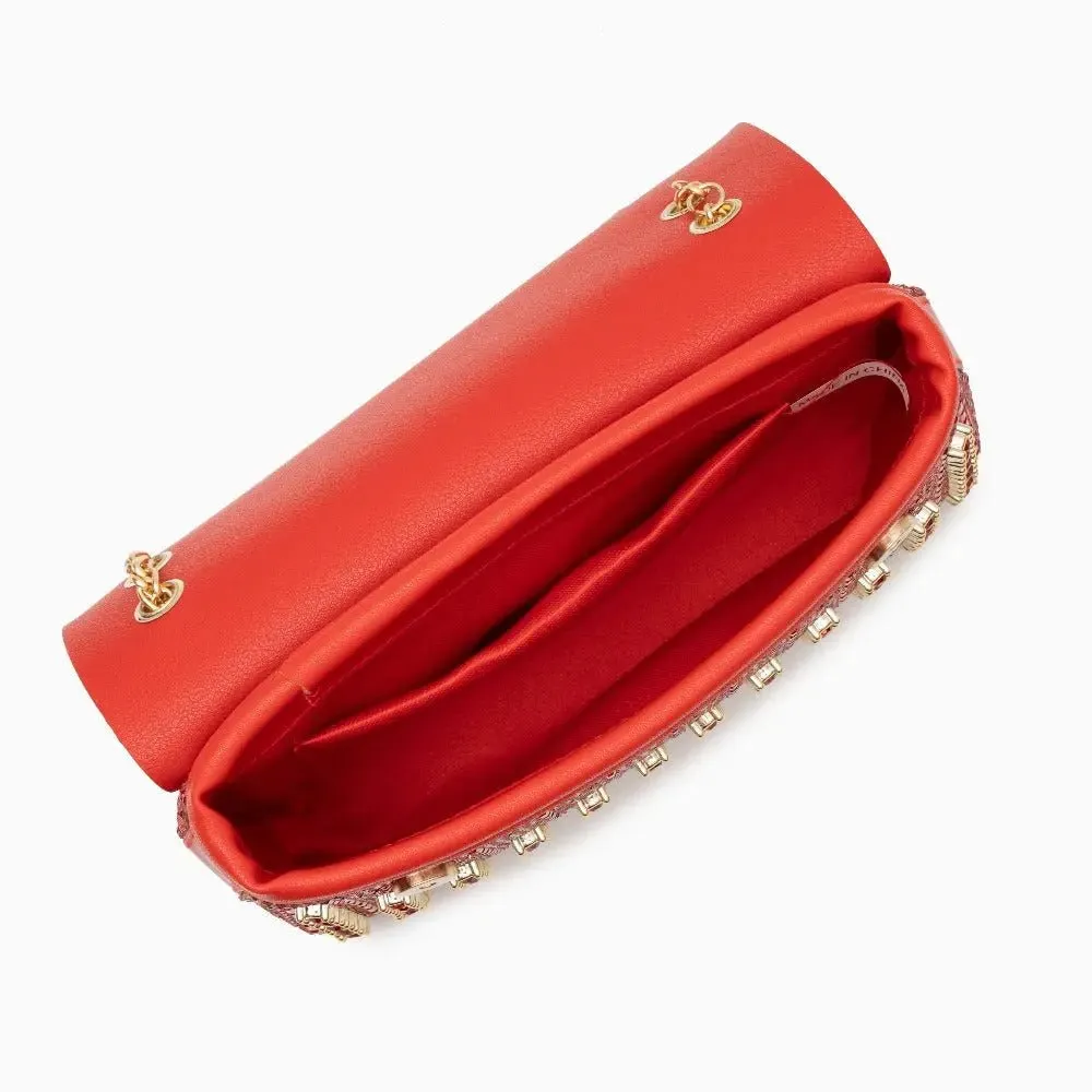 Grace | Luxurious Clutch Bag with Gold Accents for Elegant Evenings
