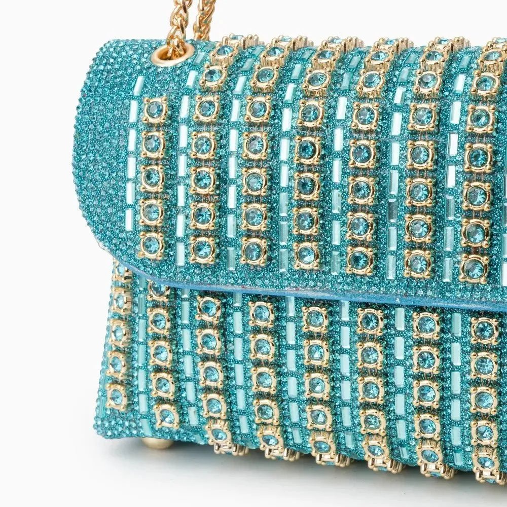 Grace | Luxurious Clutch Bag with Gold Accents for Elegant Evenings