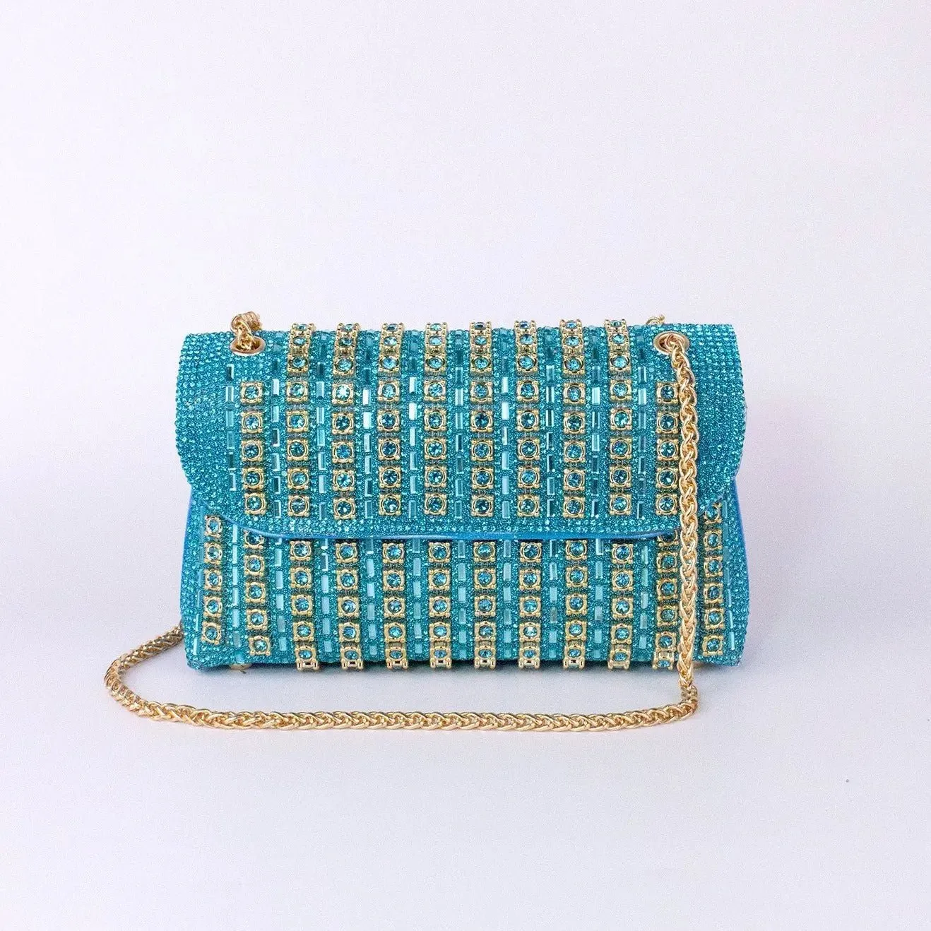 Grace | Luxurious Clutch Bag with Gold Accents for Elegant Evenings
